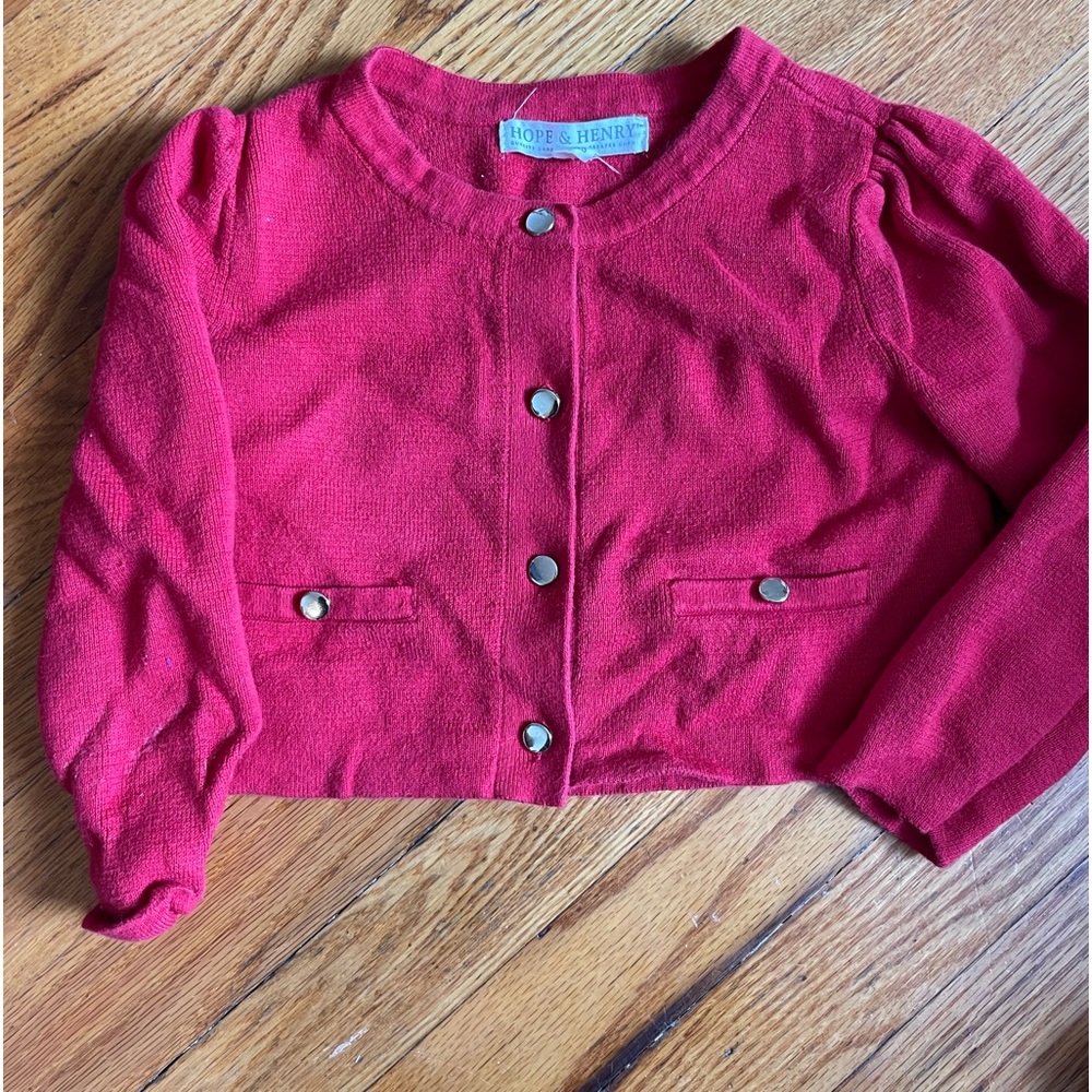 Organic Cotton Red Sweater xxs